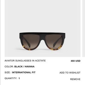 Celine Aviator Sunglasses